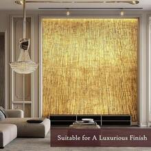 Very Berry Sticker Yellow Gold Peel And Stick Wallpaper (24\ X 78\, 1 Pack) Contact Paper Peel And Stick, Decorative Gold Wallpaper For Cabinets, Drawers, Furniture & Walls - 黃金 - 查看 3