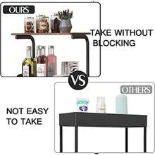 Carrito de Almacenamiento de Metal de 3Niveles, Carrito de Servicio Multifunción,Carrito de Metal con Ruedas Bloqueables, para Sala de Estar, Cocina,Baño,Oficina,Etc. ()(Negro) - Multicolor - Ver 7