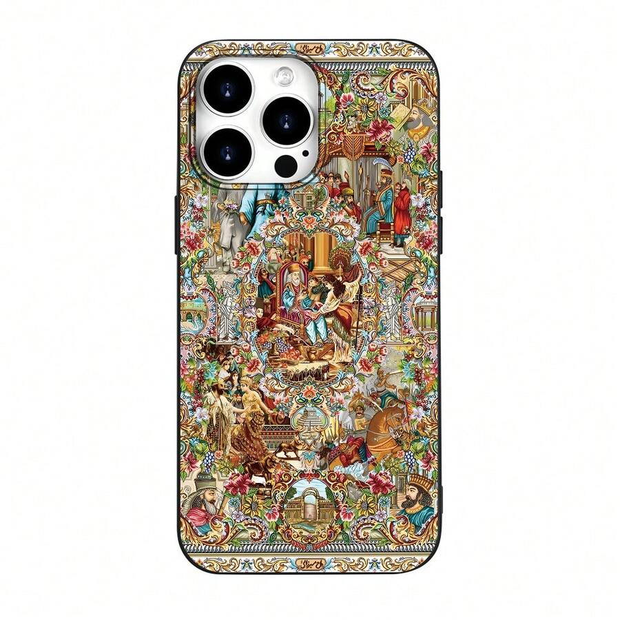 Miniature Art Shockproof 2D Printing Fashion Phone Case For IPhone 17/16/15/14/13/12/11/AIR/PRO/PRO MAX/PLUS Prefect Gift For New Year, Valentine's Day And Family Or Friend's Birthday - Black - View 1
