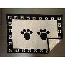 PetRageous, Mantel Individual para Mascota, 13x19 Pulgadas, Patas Natural/Negro(13" x 19") - Multicolor - Ver 6