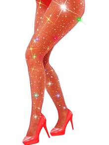 Sparkly Fishnets Tights Fishnet Stockings Rhinestone Fishnet Tights For Women