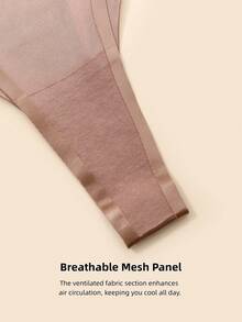 Aofeiqike 5件套女士低腰缎面丁字裤 - 可调节肩带设计，透气面料，轻盈性感内衣套装 - 彩色 - 查看 4