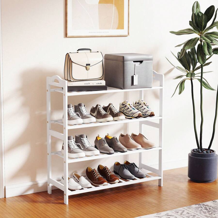 HOMCOM Shoe Racks - สีขาว - ดู 1