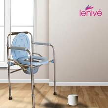 CYPNSILLA CÓMODO 3 EN 1 CON TAPA Y DEPÓSITO DE CONTENSIÓN DESCANSABRAZOS AJUSTABLES PATAS CON CUBIERTA DE GOMA ANTIDERRAPANTES PERFECTO PARA EVITAR ACCIDENTES CON ALTURA AJUSTABLE CON BOTÓN DE SEGURIDADFashion - 224431536 - Ver 8