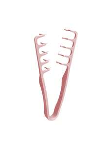 New Fluffy Wide-Tooth Styling Comb - Fluffy Texture, For Men, Made Of ABS Plastic With Textured Handle, Suitable For All Hair Types, Essential For Home Use, Back To School Season, Travel & Vacation, Can Be Used For Back-Brushing, Blow-Drying, Hairstyling, Haircuts, Edging, And Grooming