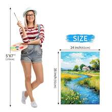 Stretched Canvases For Painting 2 Pack 24x36 Canvas Large Canvas For Painting, White Painting Canvases For Acrylic, Oil, Tempera, Watercolor Or Other Paints (2Pack) - 24x36 - 查看 3
