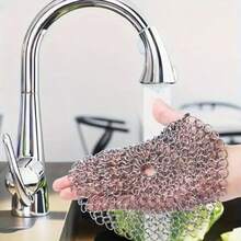 304不锈钢锅具清洁刷，锅具清洁刷，高效厨房清洁去污，适用于顽固污渍，不刮伤锅具 - 彩色 - 查看 6