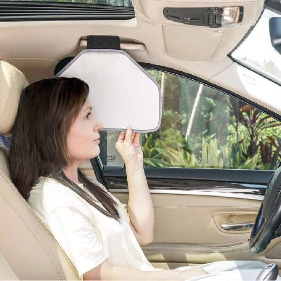 - Visera Lateral para Ventana para Asas de Techo de Coche, Resplandor Solar y Bloqueador de Calor para Conductor o Pasajero, Reduce el deslumbramiento de la Ventana Lateral, fácil instalación y,40066591 - A - Ver 1