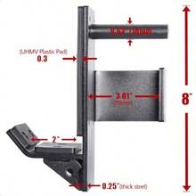 Other Hooks & Rails - 3x3 Inch Shelf With 58 Inch Hole - View 2