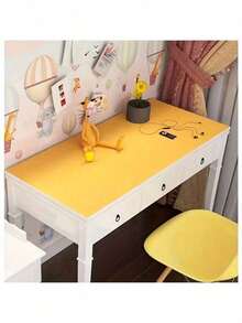 5 Colors Solid Color Self-Adhesive Wallpaper, Waterproof Oil-Proof Removable Vinyl Contact Paper For Living Room Bedroom Wall Decor & Furniture Renovation - Yellow - View 9