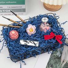 Crinkle Cut Paper Grass Cushion Paper Streamer For Christmas Wedding Birthday Bridesmaid Engagement Craft Gift Boxes Bags Filler Decoration 4.5oz Navy Blue - 海軍藍 - 查看 6