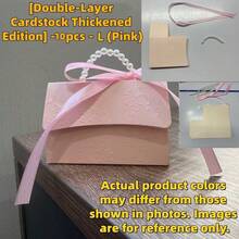 10个装纸质礼盒，凹凸立体花朵设计，配珍珠手柄，适用于派对节日礼品包装、婚礼礼盒、生日礼盒、小型活动礼品袋、情人节礼盒、母亲节礼盒。 - 彩色 - 查看 13