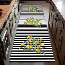 Alfombra de corredor de cereza de planta verde, alfombra de fruta sandía, porche alfombrado, entrada, cocina completamente alfombrada, tapete antideslizante, decoración del hogar - 4 - Ver 12