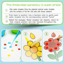 qixi 1 Set Children's Toy Color Matching & Sorting, Color Learning Gift, Paper & Water Bead Color Pigment, Kindergarten Cognitive & Fine Motor Skills Training - Multicolor - View 5