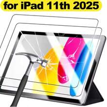 2pcs IPad Tempered Glass Screen Protector - High Definition, High Transparency, Anti-Scratch, Anti-Drop, Full Screen Coverage, Strong Anti-Fingerprint, Sensitive Touch, Compatible With IPad (Air 4, 5, 6)/(7, 8, 9, 10th Gen)/IPad 11 1A16(2025) - Clear - View 2