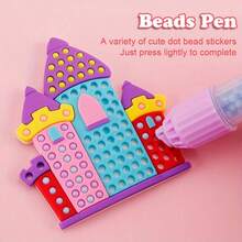 Qinbao DIY Bead Art Kits For Kids Boys And Girls Over 3 Years Easy To DIY Creative Diamond Art Sticker Craft By Numbers Kits For Kids And Adult Beginners(Princess) - Multicolor - View 3