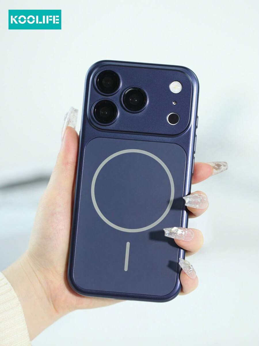 Ốp lưng điện thoại từ tính Koolife 1 chiếc, mỏng, có nam châm vòng, bằng nhựa PC, cửa sổ lớn trong suốt, màu trơn mờ, tương thích với iPhone 17, có lớp bảo vệ ống kính nhô cao, tương thích với iPhone 17/17 Pro/17 Pro Max.