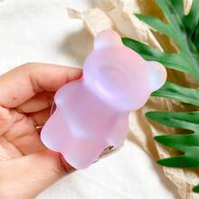 一款可爱的 3D 彩色磨砂熊形气囊手机支架，带可折叠指环和弹性支架，兼容所有手机/平板电脑。 - 彩色 - 查看 9