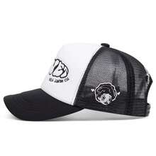 Una niña con un rostro lloroso, una gorra de béisbol bordada con esponja, una gorra de béisbol de malla para exteriores para hombres y mujeres para uso casual 4ES6 - Negro - Ver 5
