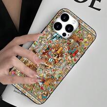 Miniature Art Shockproof 2D Printing Fashion Phone Case For IPhone 17/16/15/14/13/12/11/AIR/PRO/PRO MAX/PLUS Prefect Gift For New Year, Valentine's Day And Family Or Friend's Birthday - Black - View 2
