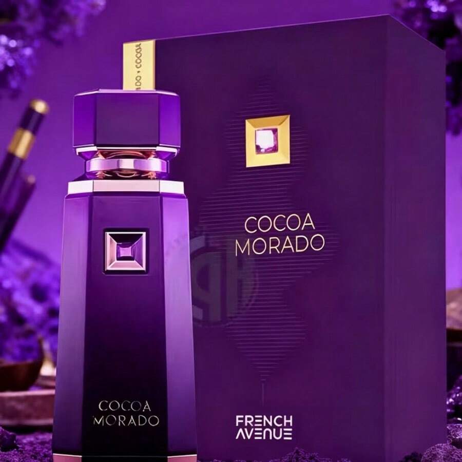 Fren.Ch Ave@Nue Liquid Brun Eau De Parfum Spray 3.4oz (100ml) - 12-Hour Long-Lasting Fragrance - Perfect Holiday Gift For Halloween, Thanksgiving, And Christmas - 紫色 - 查看 1