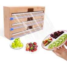 CYPNDispensador de Papel de Aluminio Dispensador de Envoltura con Cortador Deslizante Dispensadors de Envoltura 3 en 1 con Cortador Organizador de Cocina con CortadorFashion - 221183106 - Ver 2