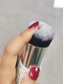 1pc Multi-Functional Makeup Brush, High-Aesthetic Rhinestone Blush & Powder Brush, Soft & Skin-Friendly, Travel-Friendly, Suitable For Powder Makeup, Fashionable Makeup Gift - Multicolor - View 3