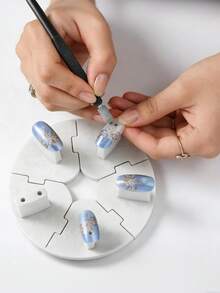 美甲笔尖收纳架，可拆卸练习支架，初学者美甲展示架，美甲练习架，美容工具 - 彩色 - 查看 1