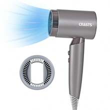 CRASTS High Power Hair Dryer For Home Use, Strong Airflow, Gentle On Hair, Fast Drying, Hot & Cold Wind, Portable Travel Hair Dryer, Quiet Operation, With Concentrator Nozzle - Grey - View 13