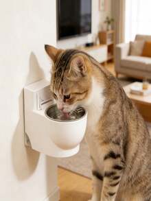 Cat Toilet Water Bowl, Easy To Clean Pet Bowl, Funny Drinking Water Device For Cats And Dogs, Pet Supplies - 1L - View 9