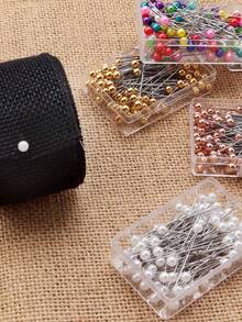 100pcs Stainless Steel Straight Pins, Faux Pearl Pins, Sewing Pins, Suitable For Garment Making, Jewelry DIY, Home Goods, Mother's Day Gift, Sewing - Multicolor - View 4