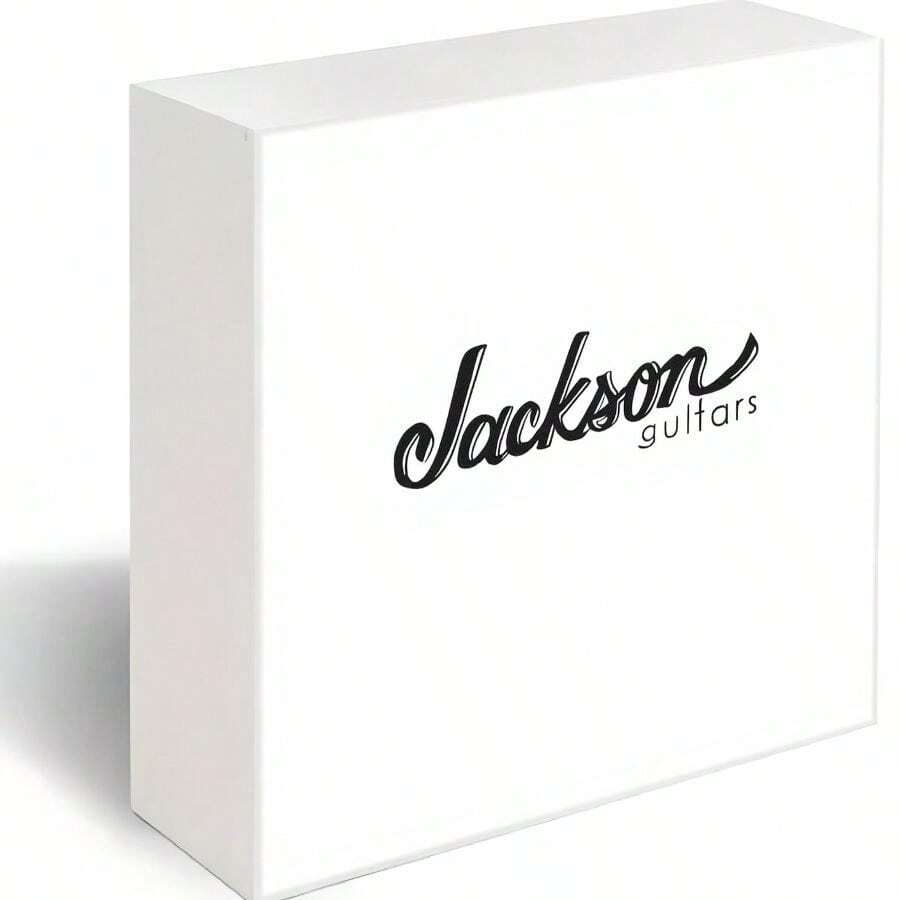 Jackson Guitars White Rectangular Decorative Wooden Box - Minimalistic Sharp Edges Subtle Shadow Design, Perfect For Guitar Accessories Storage Or Collection Display - 白色 - 查看 1