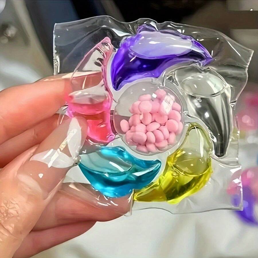 100粒装六合一浓缩洗衣凝珠，薰衣草/山茶花香型，芳香洗衣液，强效去污护色