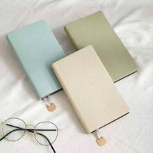 New A6 Notebook, Thick & Portable Soft Leather Notebook, Ins Style Business Pocket Notepad, Recommended As Valentine's Day, Birthday, Gift, Holiday Gift - Multicolor - View 3