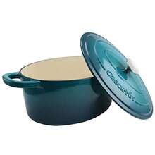 CYPNCrock Pot Olla Horno ovalado holandés Verde azulado 7-Quart 1Fashion - 227750912 - Ver 4