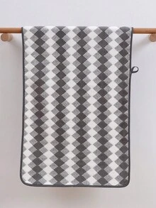 3条装珊瑚绒超柔软不掉毛浴巾/面巾，浴室柔软吸水条纹洗脸巾或浴巾，沙滩巾，浴室用品，适用于浴室、酒店、健身房、旅行、礼品、沙龙、运动、户外、海滩、学校、返校季、旅行配件、家居必需品、毛巾、护肤 - 灰色 - 查看 5