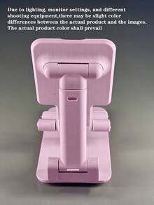 2026-Ano Nuevo Regalos,1pc New Adjustable & Foldable Mobile Phone Holder, Portable Slouchy Desk Stand, Non-Slip Plastic Tablet Stand, Battery-Free,Foldable Desktop Phone Holder For IPhone & Android Phones - Great Gift For Birthdays, Family & Friends | Convenient Phone Stand & Key Phone Accessory,Autumn, Christmas,Valentine's Day,New Years Eve Regalos,It Is Suitable For Both Personal Use And As A Gift,Check Product Description First Before Buying.. - Pink - View 6