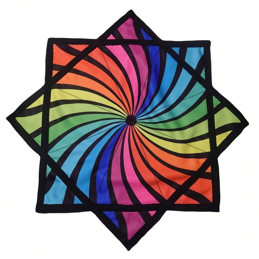 Flow Star Beginner Spinning Cloth - Easy-To-Spin Juggling & Skill Toy - Dapo Star Fingertip Spinning Cloth, Ideal For Performance, Play, And Exercise - 紅色 - 查看 1