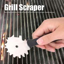 Raspador de Parrilla para Barbacoa, Raspador de Rejilla de Parrilla sin Cerdas de Acero Inoxidable Raspador de Limpiador de Parrilla Universal Se Adapta a Rejillas de Parrilla, Plancha, Humo o Horno,40047060 - Multicolor - Ver 5