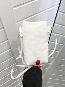 Versatile Mini Fashion Phone Crossbody Bag For Daily Use For Women Wallet Mini Wallet Purse Wallet Small Wallet Fairycore Wallet Mothers Day Gift Cruise Essential Cute Stuff - White - View 3