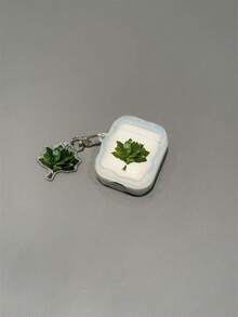 Creative & Minimalist Grapefruit Leaf Earphone Protective Case, Suitable Compatible With Apple 1/2/3/4/Pro/Pro2(Nd)/Pro(3rd) - Clear - View 1