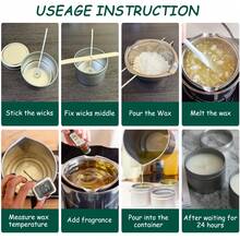 Candle Making Kit Supplies, Including Double Boiler Pot Set, Candle Wicks, Wick Stickers, Wick Holders, Soy Wax And Spoon - Multicolor - View 11