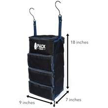 Pack Gear Hanging Carry-On Organizer - Our Standard Hanging Luggage Organizer Fits Any Carry On - Our PacFKing Cubes For Travel Use Mesh Windows To Make Finding Clothes Easy (Green, S) - Green - 查看 4