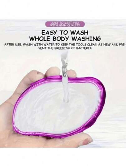 إبيلاتور زجاجي كريستالي يدوي للنساء من تقنية جنتل نان، منزع شعر الجسم صديق للبشرة، خالي من العطور