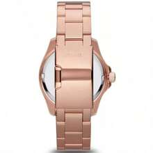 Fossil Chic Coachman Women's Chronograph Watch, Durable Leather Strap, Round Dial, Quartz Movement, Scratch-Resistant, Elegant Bestselling Watch, Suitable For Casual Wear And Birthday Gift AM4483