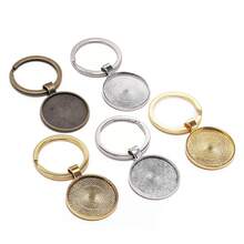 5pcs Keychain Base Pendant, Convex Gemstone Base, Keyring Charm, Time Gem Base, Suitable For DIY Keychain, Keychain, Bracelet Pendant, Bag Pendant, Earrings, Necklace, Jewelry, Ideal For Making Holiday Gifts And Valentine's Day Gifts, Charming Craft Decoration Materials - Keychain Cabochon Base - View 5