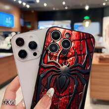 ¿Qué funda de teléfono con diseño de araña espeluznante? ¿Qué compatible con las fundas de teléfono ?  17  16 Pro Max  15 Pro Max  13 y  12 Hecho de material de TPU, brinda protección contra golpes y caídas. Es un gran regalo para familiares y amigos y para Halloween. - Color mixto LB9 - Ver 3