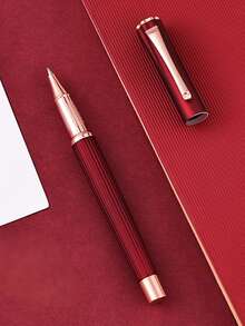 Caneta Esferográfica de Metal Personalizada de Luxo, Caneta de Presente Feminino, Caneta de Assinatura, Caneta de Presente Masculino, Ponta Fina de 0,5 mm, Escrita Suave, Adequada para Suprimentos de Escritório e Sala de Aula, Caneta Esferográfica de Barril Completo de Luxo Volta às Aulas, Adultos Escritório Doméstico Família Educação Sala de Aula Escrita Escrita Escrita Caneta Especial Universal para Exame Final Conjunto de Canetas Esferográficas e Gel, Presente de Papelaria de Férias, Volta às Aulas - Multicolorido - Visão 9