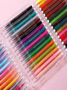 Canetas Marcadoras Laváveis Em 12/18/24 Cores Para Desenho, Marcação, Coloração E Esboço Em Madeira, Vidro, Cerâmica, Papelão, Papel, E Diversas Superfícies. - Multicolorido - Ver 8