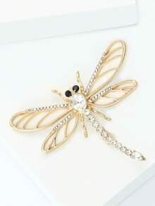 Luxury Rhinestone Dragonfly Brooches - Insect Pins For Women Unisex Casual Party Jewelry Accessories / Friends Gifts Badges Decoration - Dragonfly - View 5